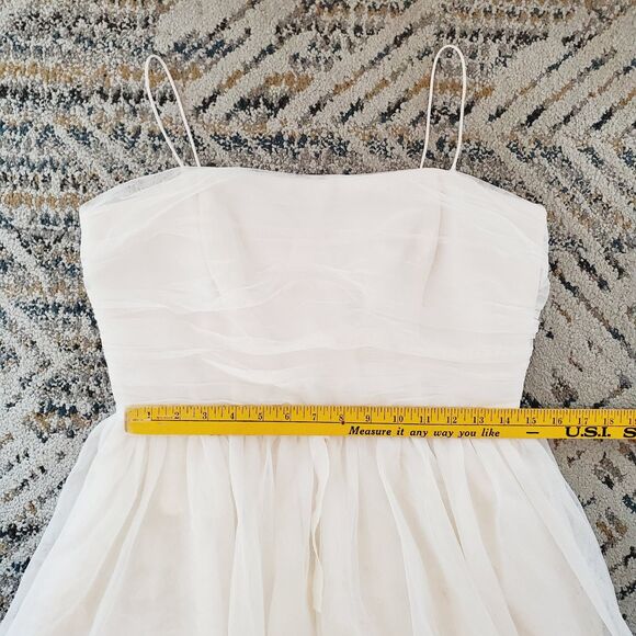 CeCe by Cynthia Steffe Tulle Fit & Flare Dress 154713 Women's Ivory BRIDAL SZ12 - Picture 12 of 12